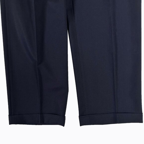 2PC SUIT Hickey Freeman Navy Blue Men's Wool Classic Blazer Jacket Pants 42R - Picture 10 of 12
